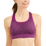 Women's Medium Impact Seamless Sports Bra With Open Back - unitedstatesgoods