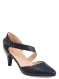 Brinley Co. Womens Comfort-sole D'orsay Cross-strap Pumps - unitedstatesgoods