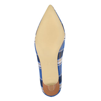 Brinley Co. Women's Pointed Toe Fabric Kitten Heels - unitedstatesgoods