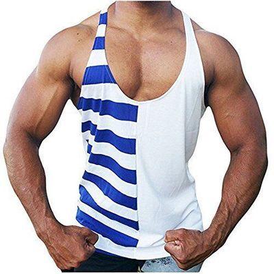 Fashion Flag Printed Men's Tank Vest Cotton Sport Short Top Muscle Man Sleeveless O-Neck Vest Tank For Gym Sport - unitedstatesgoods