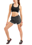 women's active woven running shorts with built-in liner - unitedstatesgoods