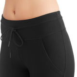 N.Y.L. Sport Women's Active Drawstring Performance Legging With Front Pockets - unitedstatesgoods