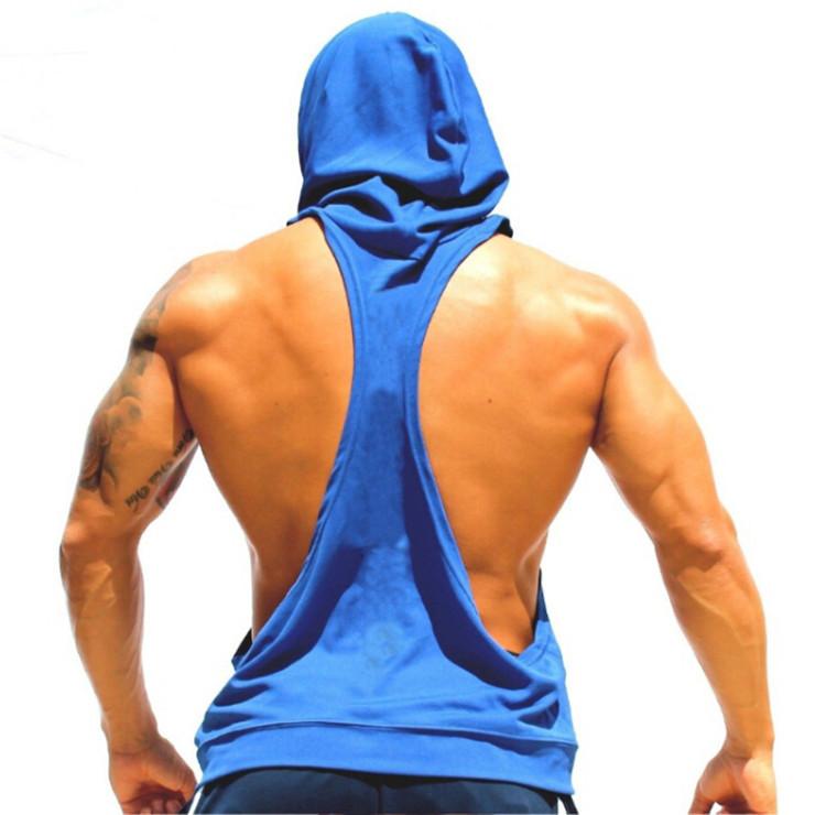 I SHAPED Vest for Men Underwear Summer Athletic Tank Tops Clothing Hooded Loose Tees Sleeveless - unitedstatesgoods