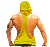 I SHAPED Vest for Men Underwear Summer Athletic Tank Tops Clothing Hooded Loose Tees Sleeveless - unitedstatesgoods