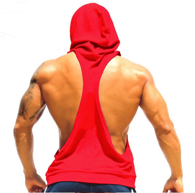 I SHAPED Vest for Men Underwear Summer Athletic Tank Tops Clothing Hooded Loose Tees Sleeveless - unitedstatesgoods