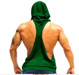 I SHAPED Vest for Men Underwear Summer Athletic Tank Tops Clothing Hooded Loose Tees Sleeveless - unitedstatesgoods