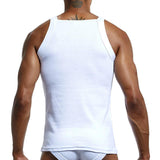 Men's Fashion Vest Home Sleep Casual Men Colete Cotton Tank Top Solid T-shirts Gay Sexy Top Clothes Sleeveless Garment - unitedstatesgoods