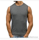 Men Casual Vests Athletic Active Tank Tops Camouflage Slim Fit Sleeveless Tshirts Tops - unitedstatesgoods