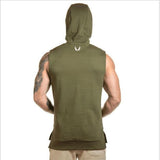 Mens ASRV Special Forces Muscle Hooded Vest Singlets Tank Tops Stringer Bodybuilding Fitness Clothes Sleeveless Shirts - unitedstatesgoods