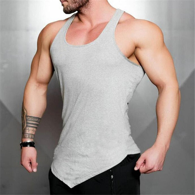 Brand Solid Color Clothing Gyms tank top - unitedstatesgoods