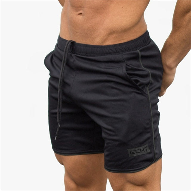 Summer Mens Run Jogging Shorts Gym Fitness Bodybuilding Workout Sports Sportswear Male Short Pants Knee Length Beach Sweatpants - unitedstatesgoods