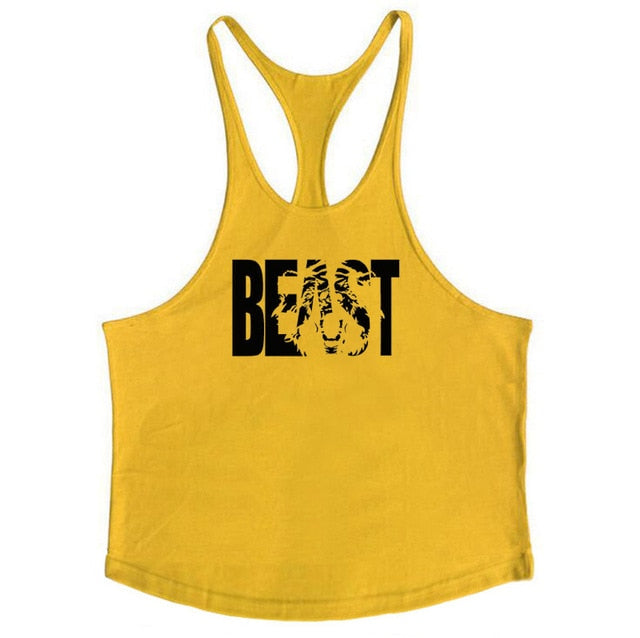 Muscleguys Cotton Gyms Tank Tops Men Sleeveless Tanktops - unitedstatesgoods