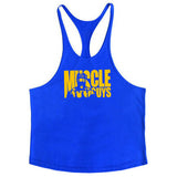 Muscleguys Cotton Gyms Tank Tops Men Sleeveless Tanktops - unitedstatesgoods