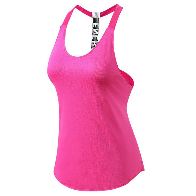 Sexy Yoga Vest Women Tights Gym Tank Top Quick Drying Running Sleeveless Sport Shirt Female Workout Fitness Tank Crop Tops - unitedstatesgoods