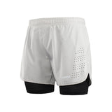 LIXADA Men 2-in-1 Running Shorts Quick Drying Breathable Gym Sports Shorts Training Exercise Jogging Cycling Shorts Longer Liner - unitedstatesgoods