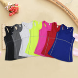 2019 Yoga Tops Vest Women Sports Top Tank Duick Dry Fitness Woman Sport Shirt Gym Yoga Tops Female t Shirt Black Yoga Shirt - unitedstatesgoods