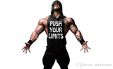 PUSH YOUR LIMITS Men Vests Summer GYM Tank Tops Hooded Tanks Athletic Top - unitedstatesgoods