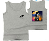 Mens Casual Tank Tops Summer Sleeveless T-shirt Vest Men Underwear Crew Neck Athletic Vest Sweden DJ Avicii Print Vests Tees Male Tops - unitedstatesgoods