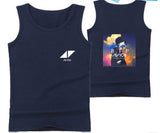 Mens Casual Tank Tops Summer Sleeveless T-shirt Vest Men Underwear Crew Neck Athletic Vest Sweden DJ Avicii Print Vests Tees Male Tops - unitedstatesgoods