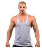 Candy Color Tank Tops Men Summer GYM Fitness Casual Loose Athletic Vests Sleeveless Tanks Tee - unitedstatesgoods