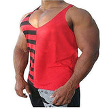 Fashion Flag Printed Men's Tank Vest Cotton Sport Short Top Muscle Man Sleeveless O-Neck Vest Tank For Gym Sport - unitedstatesgoods