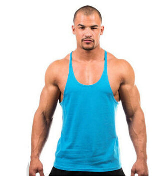 Candy Color Tank Tops Men Summer GYM Fitness Casual Loose Athletic Vests Sleeveless Tanks Tee - unitedstatesgoods