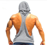 I SHAPED Vest for Men Underwear Summer Athletic Tank Tops Clothing Hooded Loose Tees Sleeveless - unitedstatesgoods