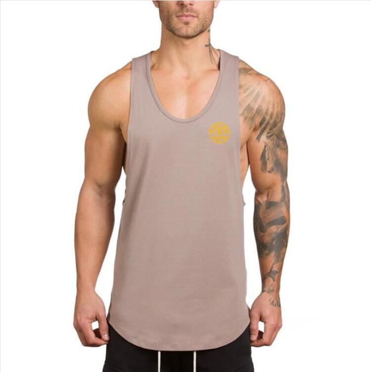 Brand Fitness Clothing Gyms singlets Men Tank Tops Mens Bodybuilding Stringers Tanktop workout golds Sporting Sleeveless T Shirt - unitedstatesgoods