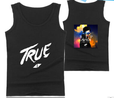 Mens Casual Tank Tops Summer Sleeveless T-shirt Vest Men Underwear Crew Neck Athletic Vest Sweden DJ Avicii Print Vests Tees Male Tops - unitedstatesgoods