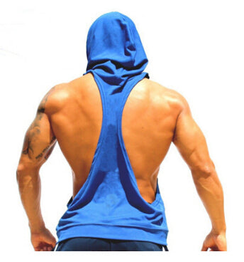 I SHAPED Vest for Men Underwear Summer Athletic Tank Tops Clothing Hooded Loose Tees Sleeveless - unitedstatesgoods