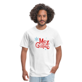 Merry Christmas Men's T-Shirt - white