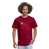 Merry Christmas Men's T-Shirt - burgundy