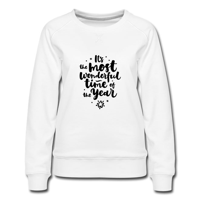 Women’s Premium Christmas Sweatshirt - white