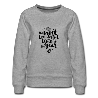 Women’s Premium Christmas Sweatshirt - heather gray