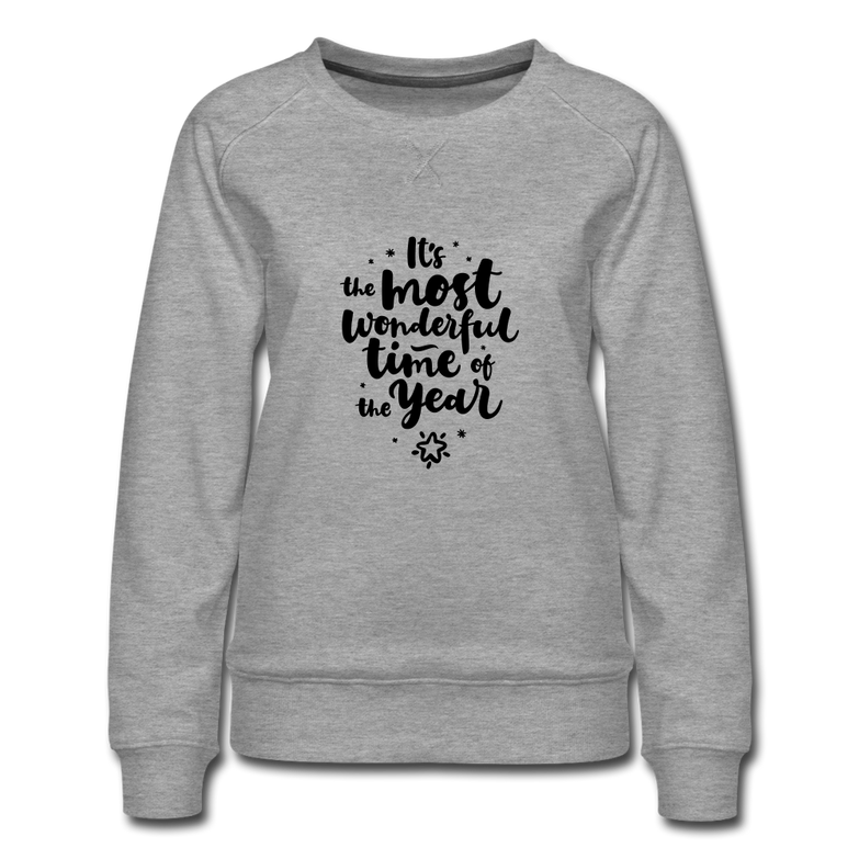 Women’s Premium Christmas Sweatshirt - heather gray