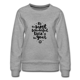 Women’s Premium Christmas Sweatshirt - heather gray