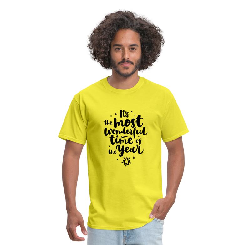 Wonderful time of the Year Men's T-Shirt - yellow