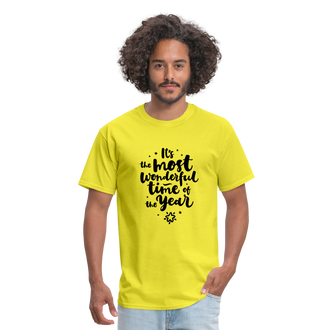 Wonderful time of the Year Men's T-Shirt - yellow