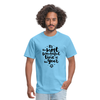 Wonderful time of the Year Men's T-Shirt - aquatic blue