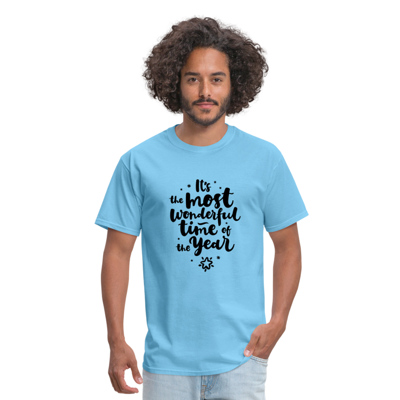 Wonderful time of the Year Men's T-Shirt - aquatic blue